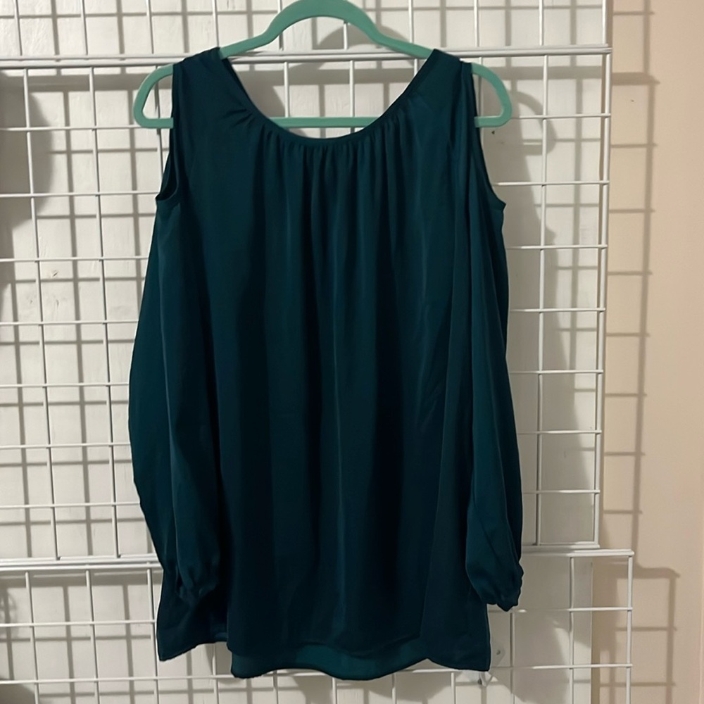 Cabi dark teal blouse